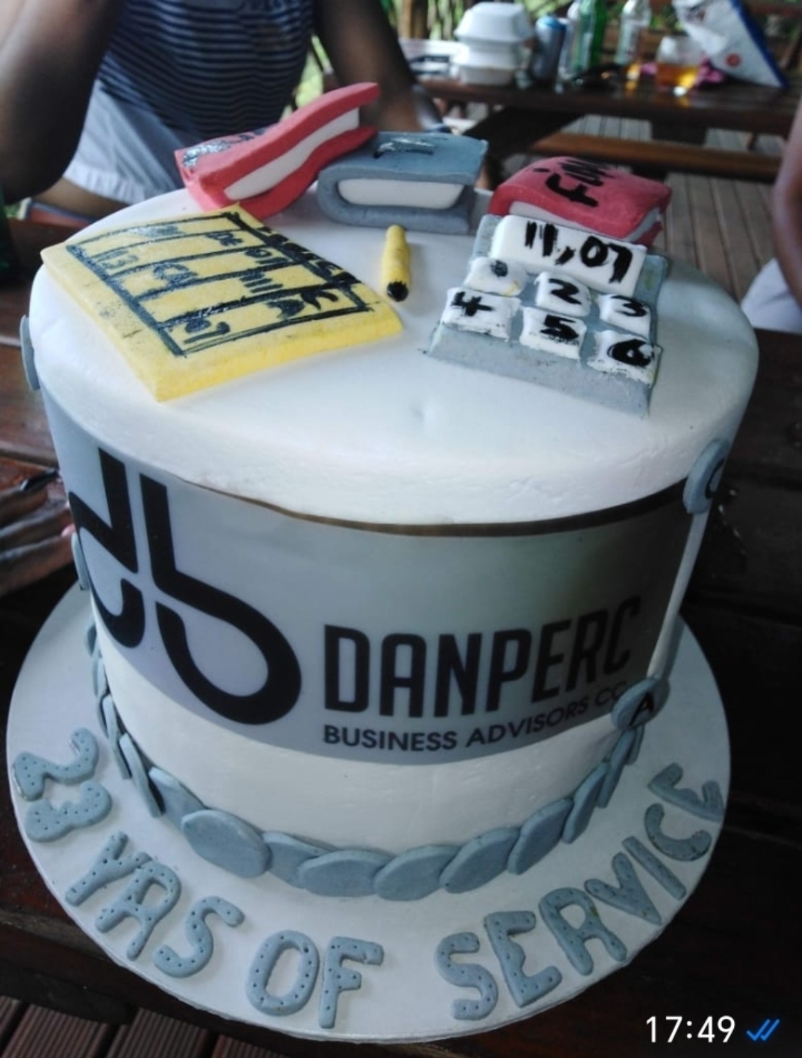 Danperc anniversary celebration cake