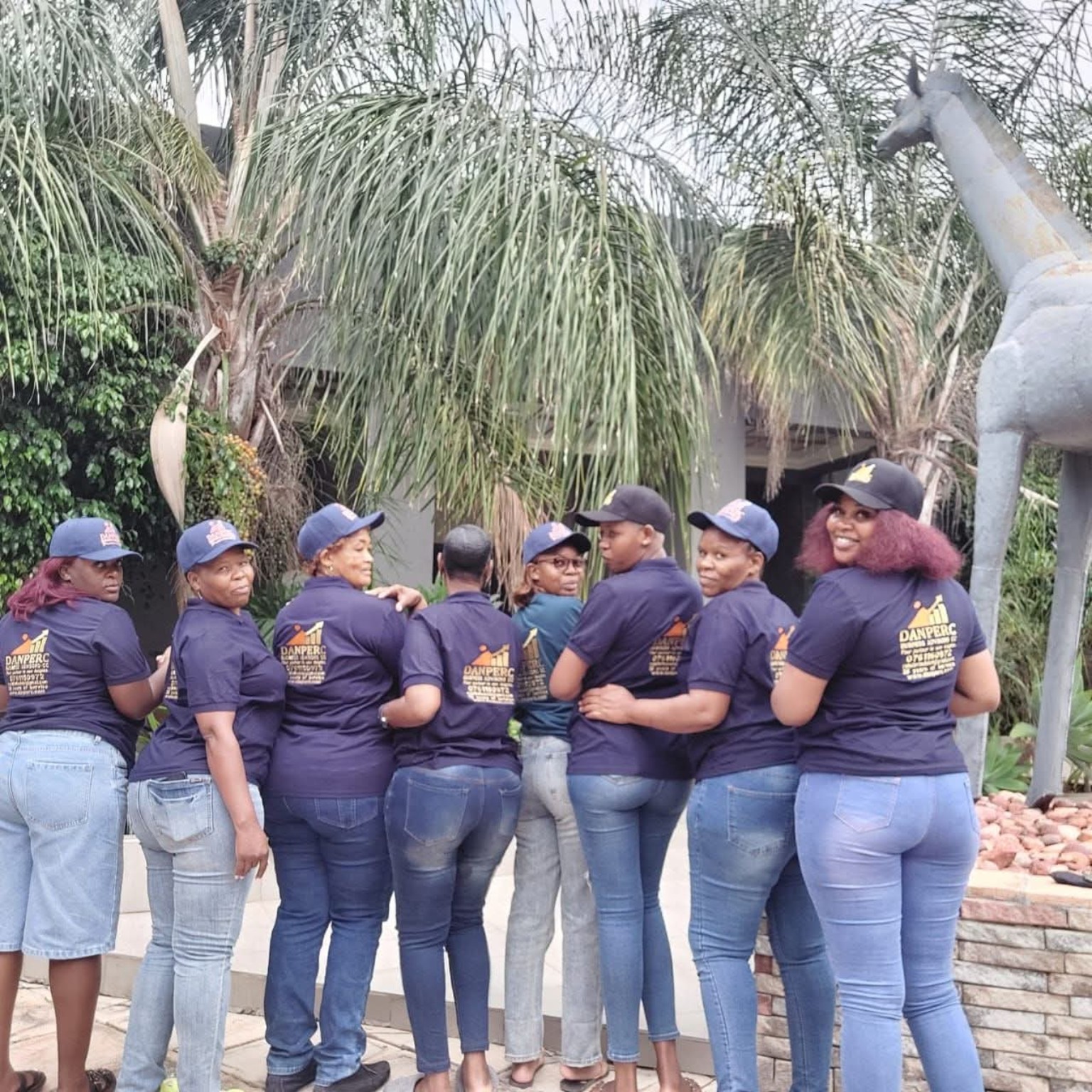 Danperc team together outdoors